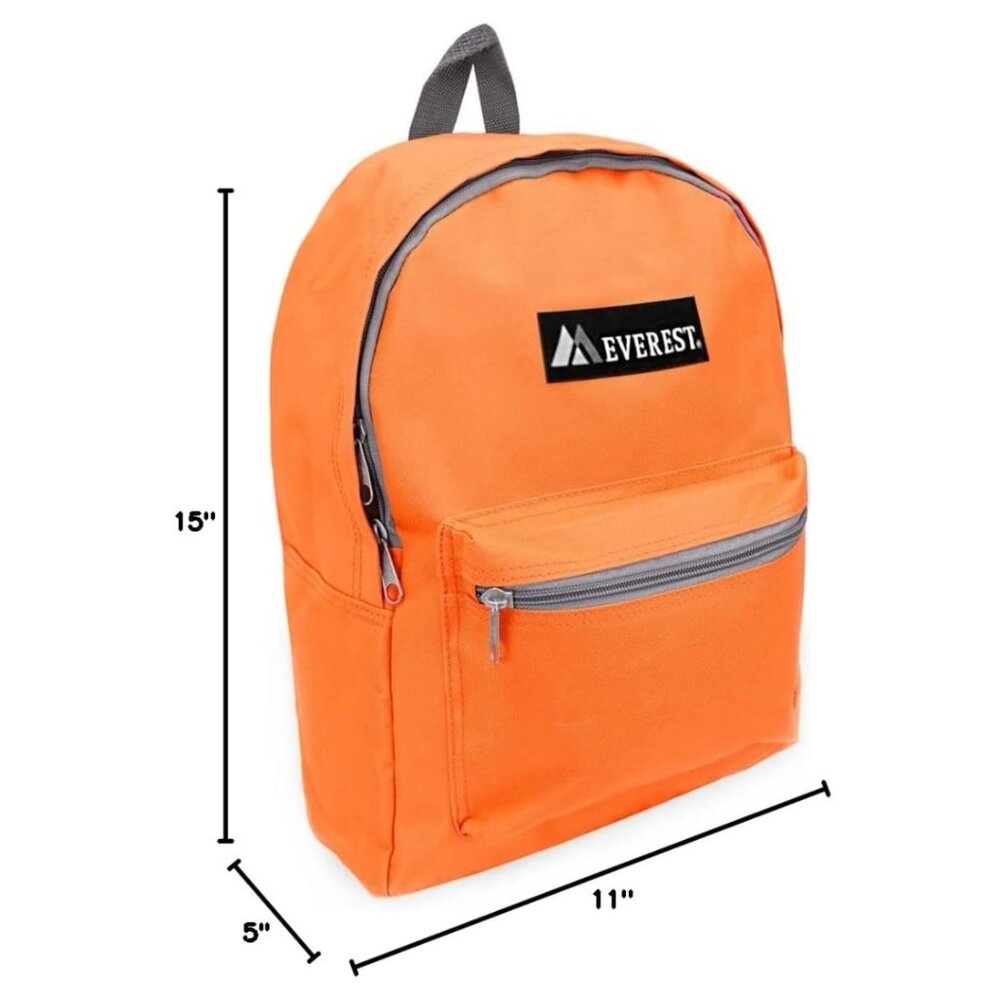 Everest Women's Basic Backpack, ORANGE, Medium NWT - image 2